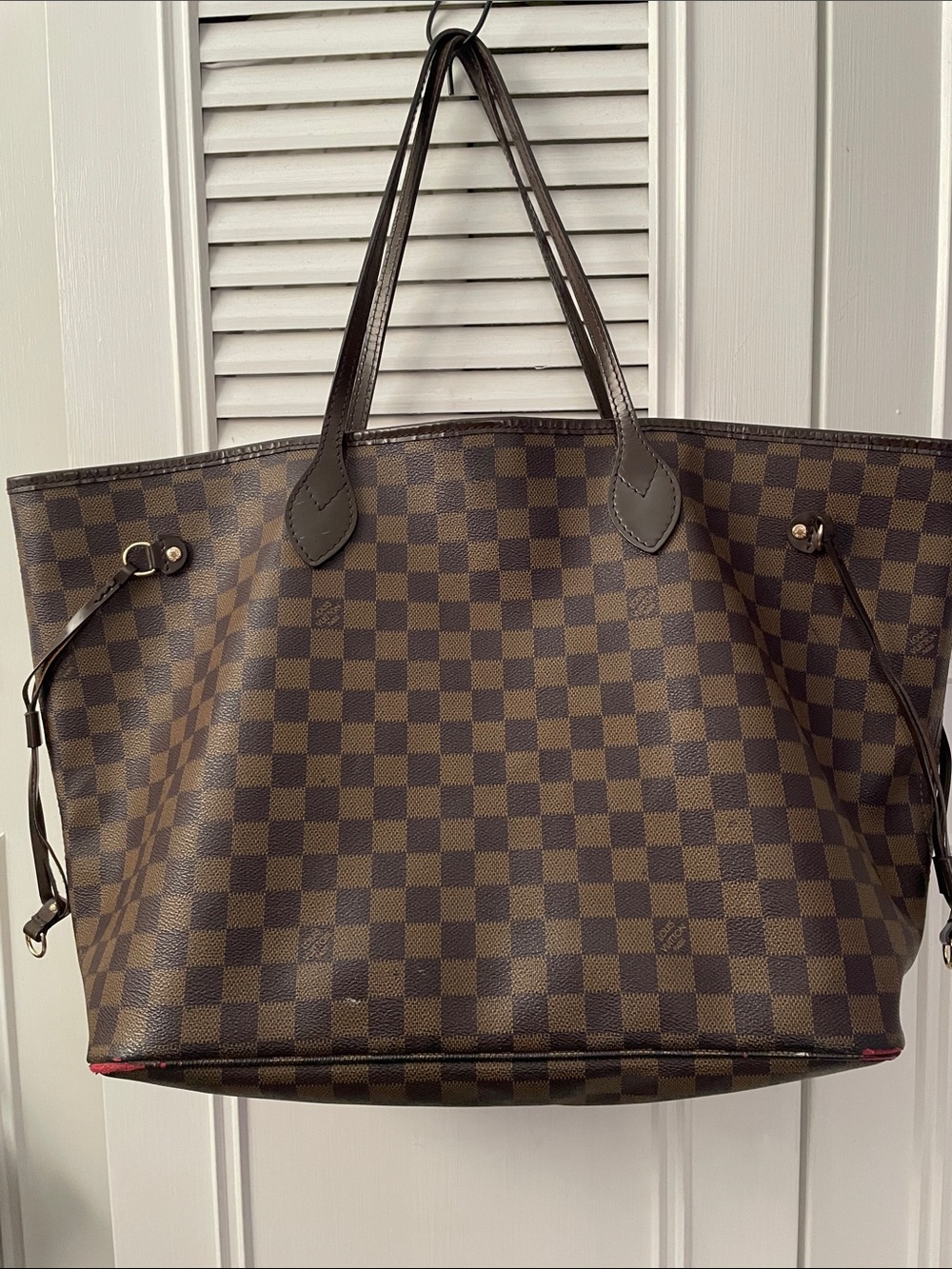 Louis Vuitton look a like Brown Monogram large purse handbag shoulder bag purse - Picture 7 of 16